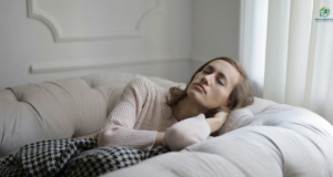 Can a Vagus Nerve Reset Help You Sleep Better? sleeping peacefully in a cozy bed after a vagus nerve reset