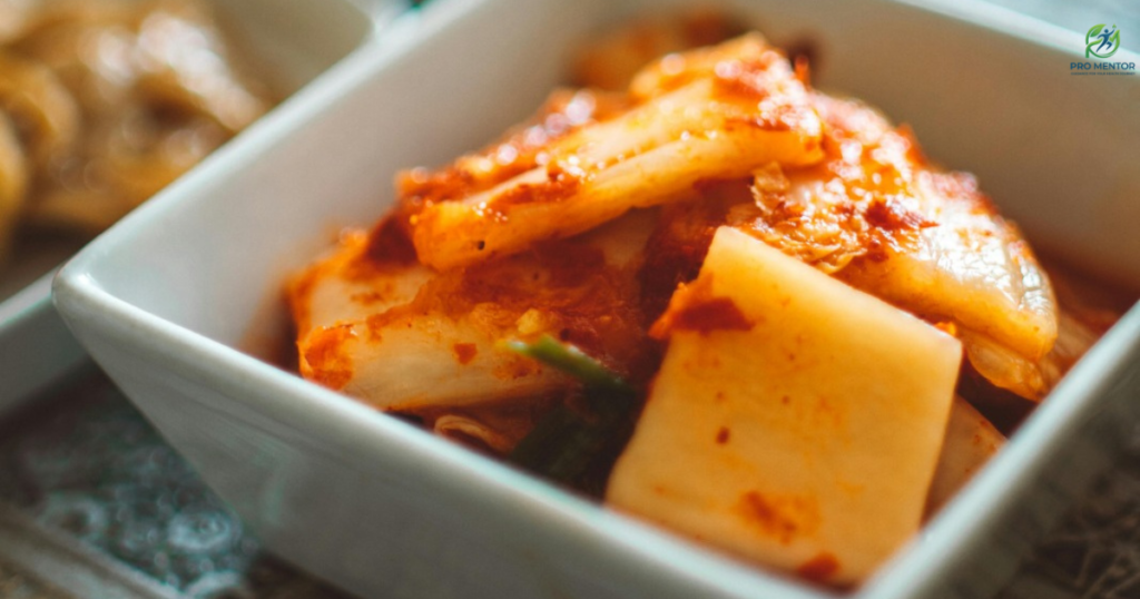 Probiotic-rich food for gut health and natural sleep healing