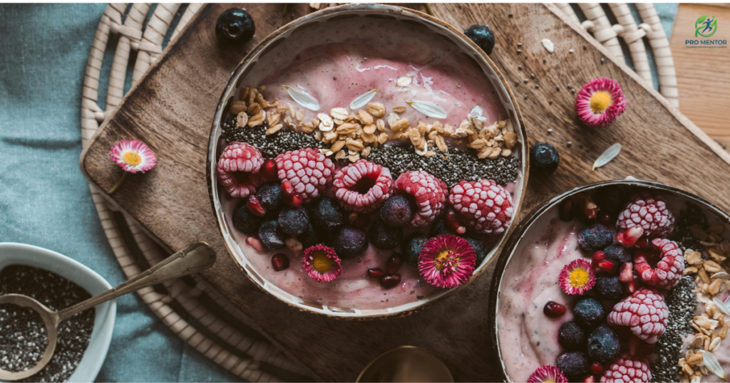 High protein breakfast with fermented foods for natural gut healing and reducing inflammation